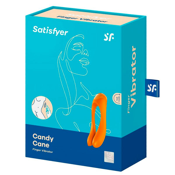 Candy cane vibrador dedo negro