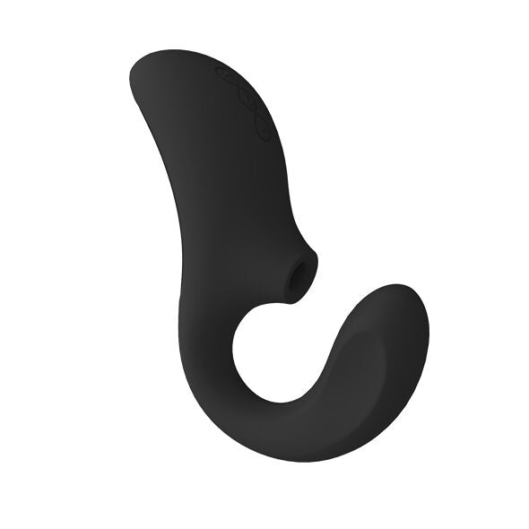 Lelo enigma doble estimulación succión masajeador negro