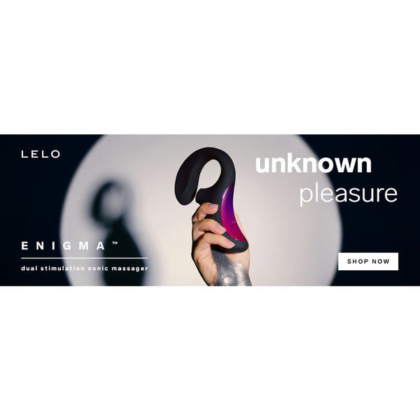 Lelo enigma doble estimulación succión masajeador negro