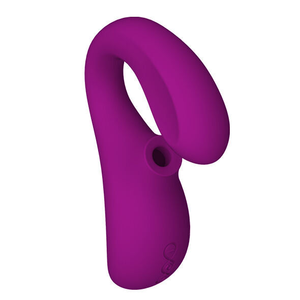 Lelo enigma doble estimulación succión masajeador morado
