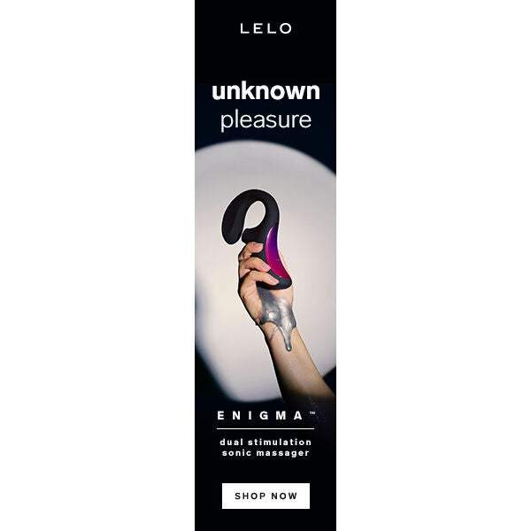 Lelo enigma doble estimulación succión masajeador morado