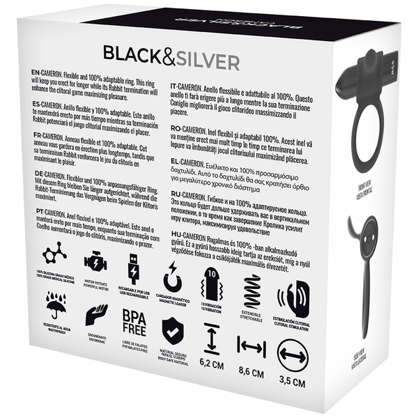 Anillo vibrador Cameron con control remoto WatchMe