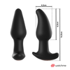 Watchme control remoto plug anal vibrador con rotación de perlas amadeus