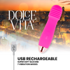 Vibrador recargable three rosa 7 velocidades