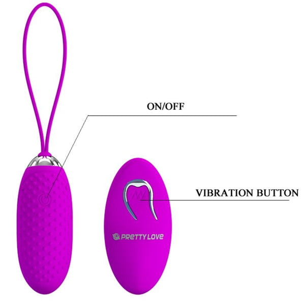 Joanna huevo vibrador control remoto 12 modos