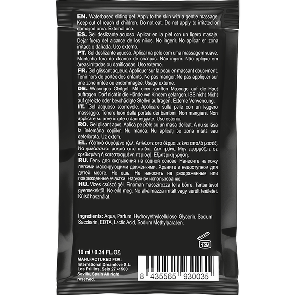 Coquette pocket lubricante kissable base agua fresa 10 ml