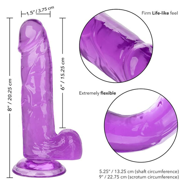 Calexotics size queen dildo lila 15.3 cm