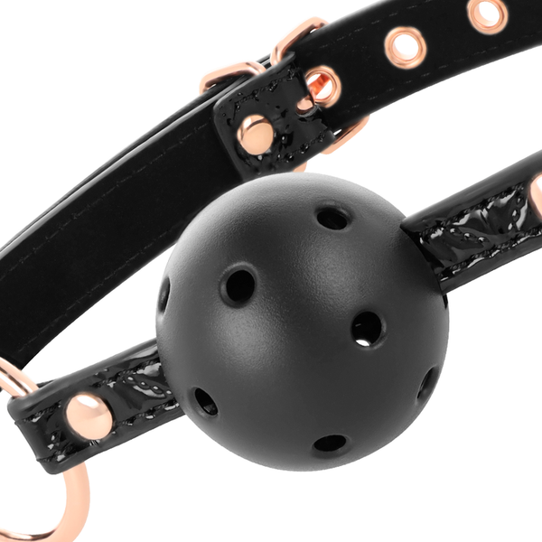 Begme black edition mordaza cuero vegano