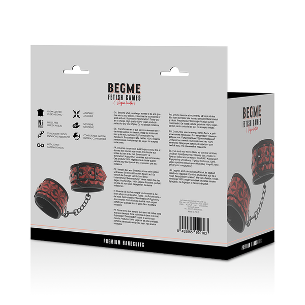 Begme red edition esposas para manos con forro de neopreno