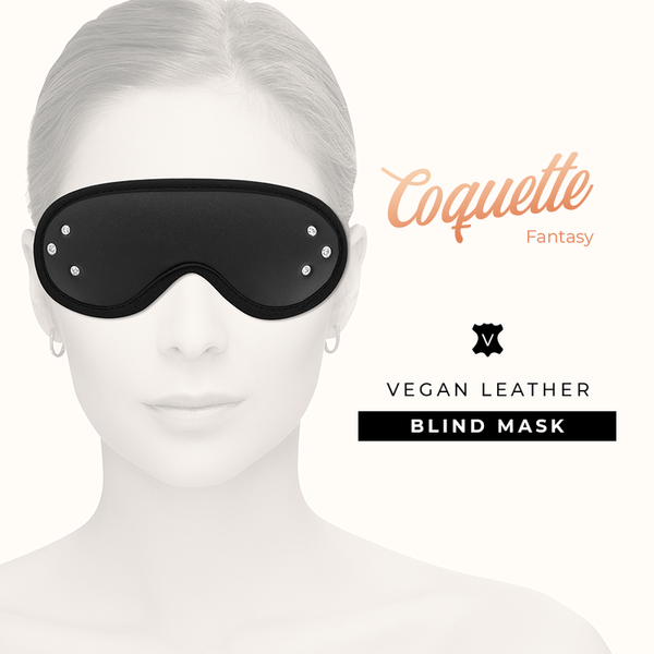 Coquette fantasy antifaz cuero vegano con forro de neopreno