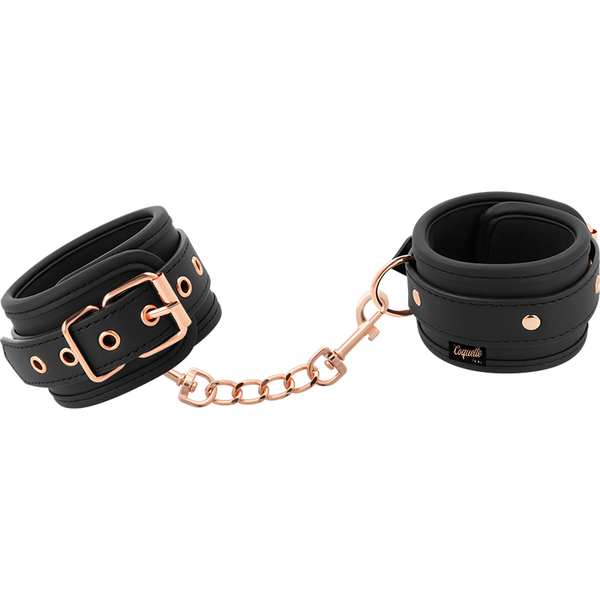 Coquette fantasy esposas para manos cuero vegano con forro de neopreno