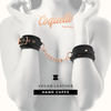 Coquette fantasy esposas para manos cuero vegano con forro de neopreno
