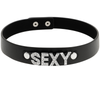 Coquette choker cuero vegano sexy