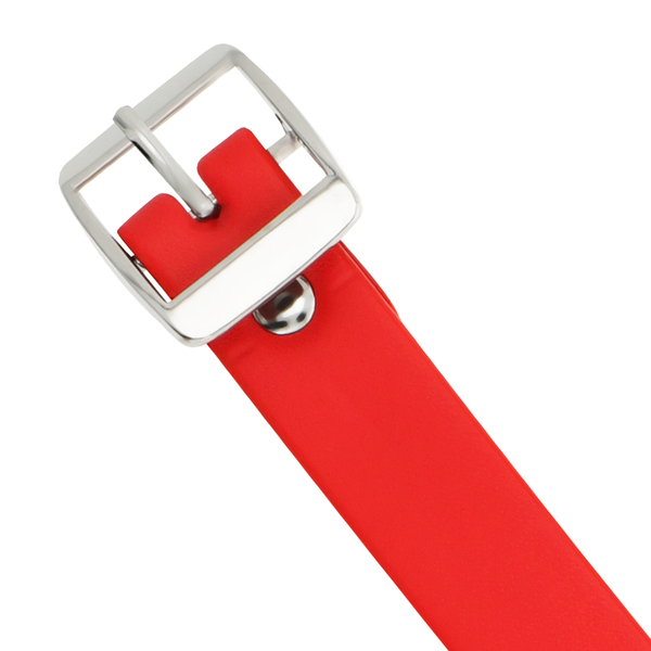 Coquette collar cuero vegano rojo accesorio woman fetish