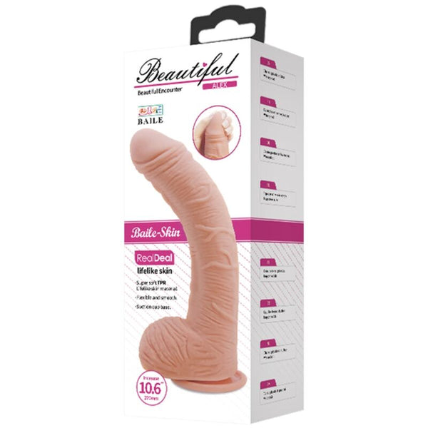 Baile alex dildo piel realista 27 cm