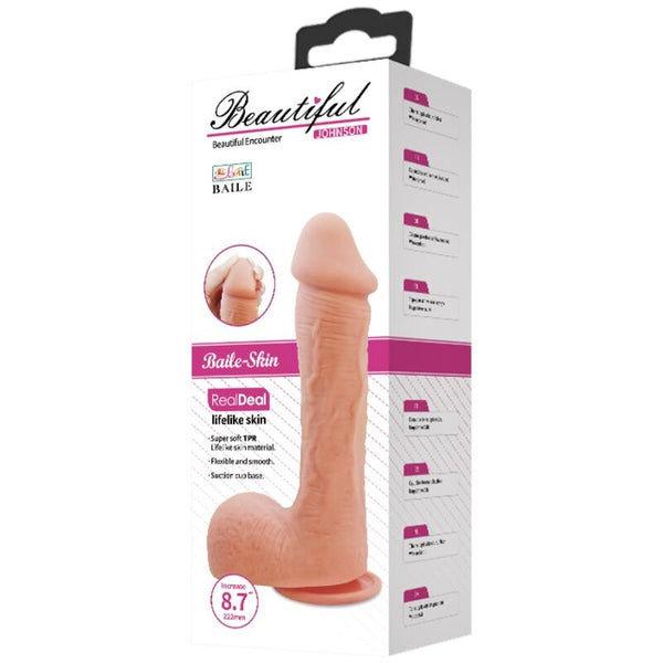 Baile dildo johnson piel realista 22 cm