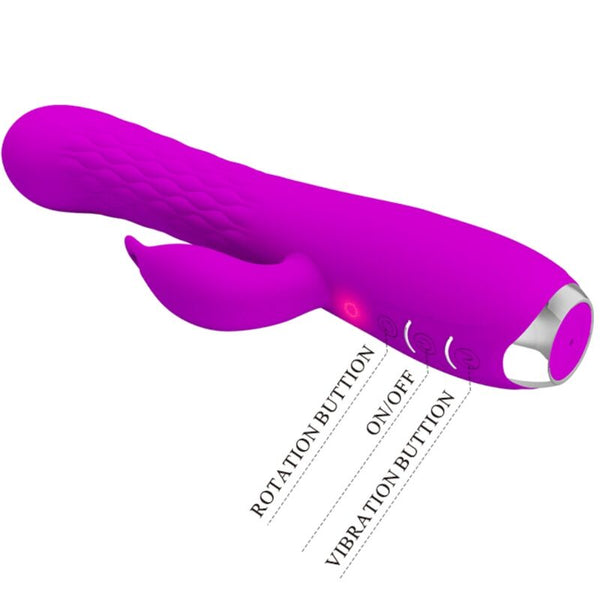 Molly vibrador con rotación recargable