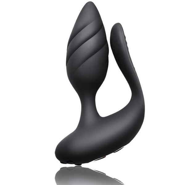 Plug anal Cocktail con control remoto negro