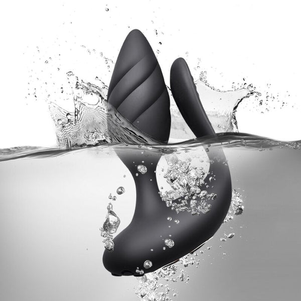 Plug anal Cocktail con control remoto negro