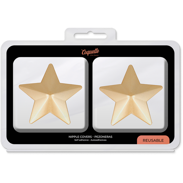 Coquette cubre pezones metal estrellas