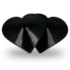 Coquette cubre pezones metal corazones negros