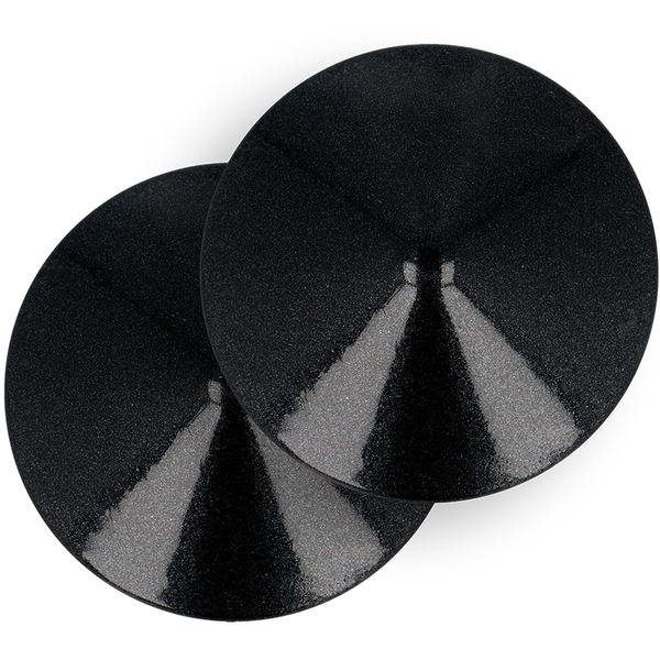 Coquette cubre pezones metal circulos negros