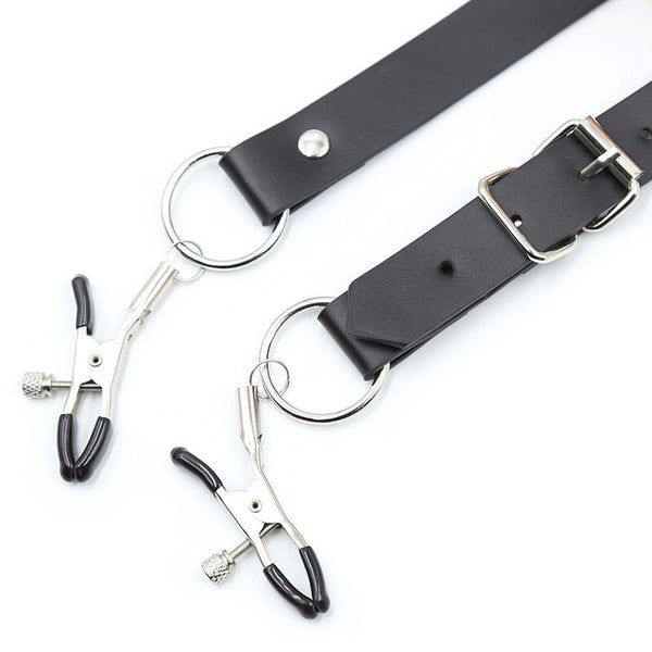 Ohmama pinzas clítoris con correas piernas
