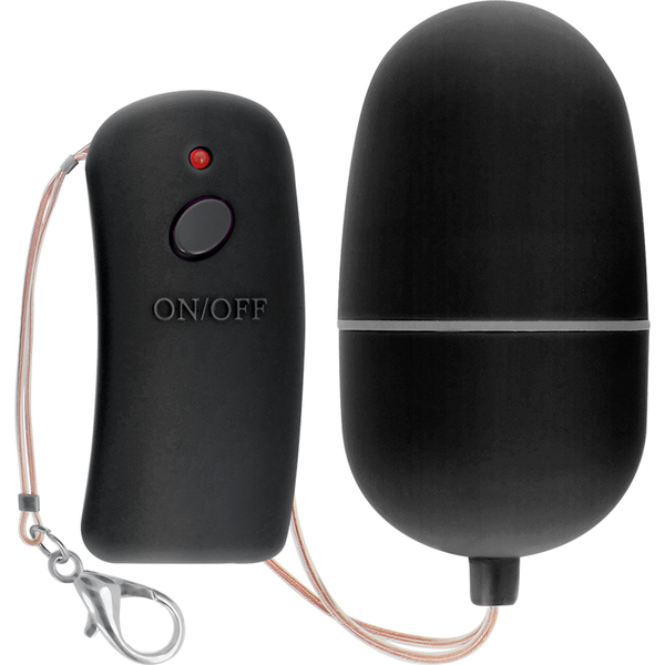 Huevo vibrador con mando control remoto negro