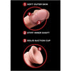 King plus 3d dildo swinging balls 15.2 cm natural