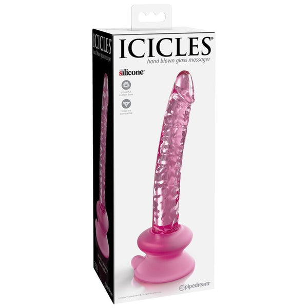 Icicles n. 86 dildo vidrio con ventosa