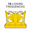 Intense estimulador clítoris 10 modos de succión y licking azul