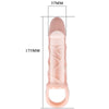 Baile funda extensora pene con correa para testículos 13.5 cm