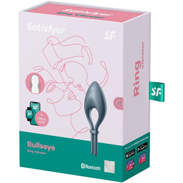 Bullseye anillo vibrador app gris