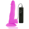 Diversia dildo realístico flexible con vibración lila 18 cm o 4 cm