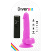 Diversia dildo realístico flexible con vibración lila 18 cm o 4 cm