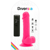 Diversia dildo realístico flexible con vibración rosa 20.5 cm o 4.2 cm