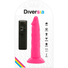 Diversia dildo realístico flexible con vibración rosa 23 cm o 4.3 cm
