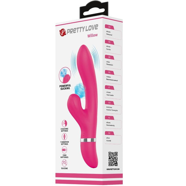 Vibrador y succionador willow rabbit