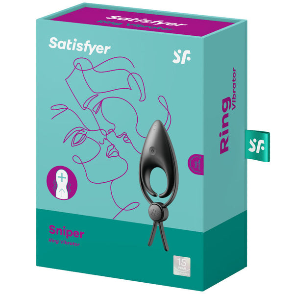 Sniper anillo vibrador negro