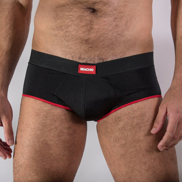 Macho ms24r calzoncillo brief dark rojo xl
