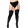 Leg medias altas con lacito negro talla grande