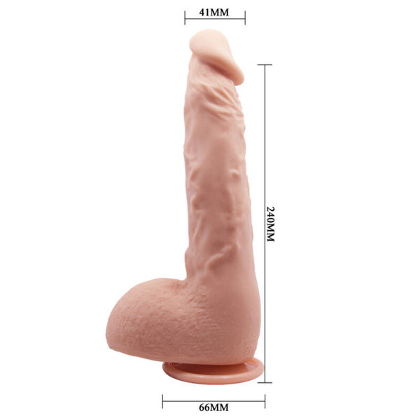 Baile dildo realístico jason natural 24 cm