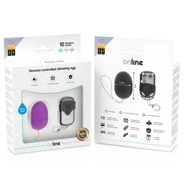 Huevo vibrador control remoto s lila