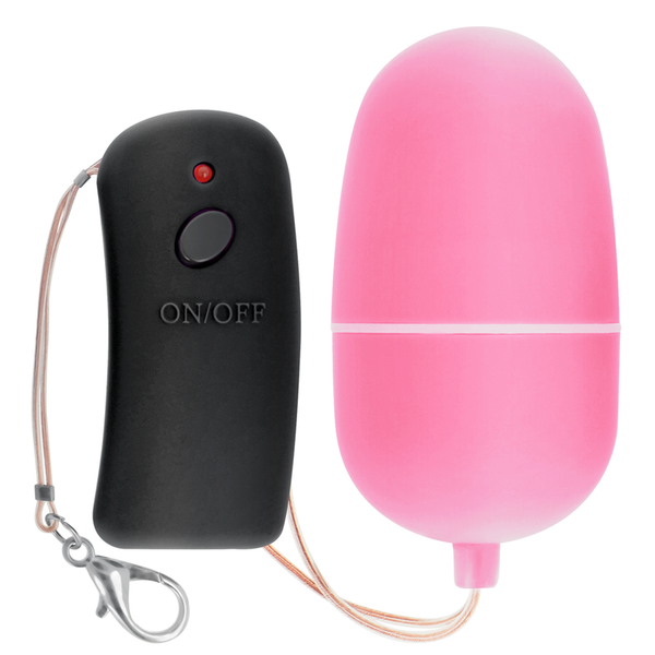 Huevo vibrador con mando control remoto rosa