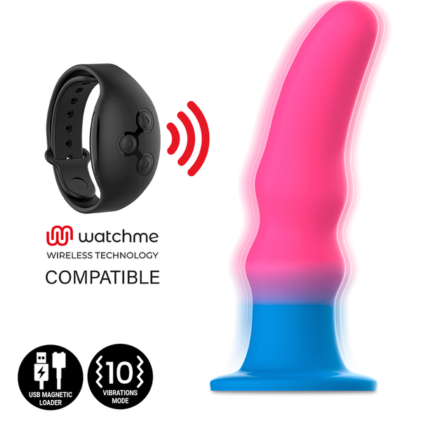 Kuno utopia dildo m vibrador compatible con watchme tecnología inalámbrica