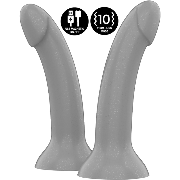 Rune majestic dildo s vibrador compatible con watchme tecnología inalámbrica