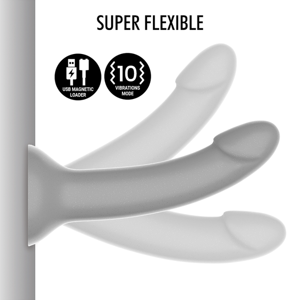 Rune majestic dildo s vibrador compatible con watchme tecnología inalámbrica