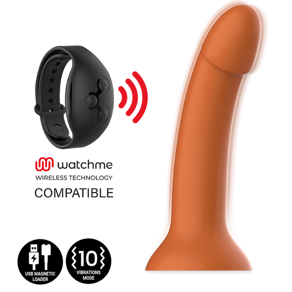 Rune royal dildo m vibrador compatible con watchme tecnología inalámbrica