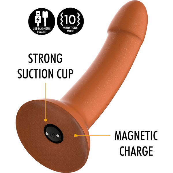 Rune royal dildo m vibrador compatible con watchme tecnología inalámbrica