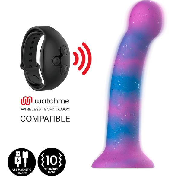 Dion galactic dildo s vibrador compatible con watchme tecnología inalámbrica